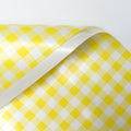 summer plaid flower wrapping paper