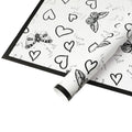 butterfly lover romantic flower wrapping paper