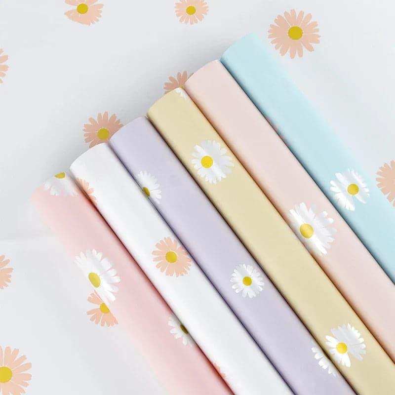 minimalist sunflower wrapping paper