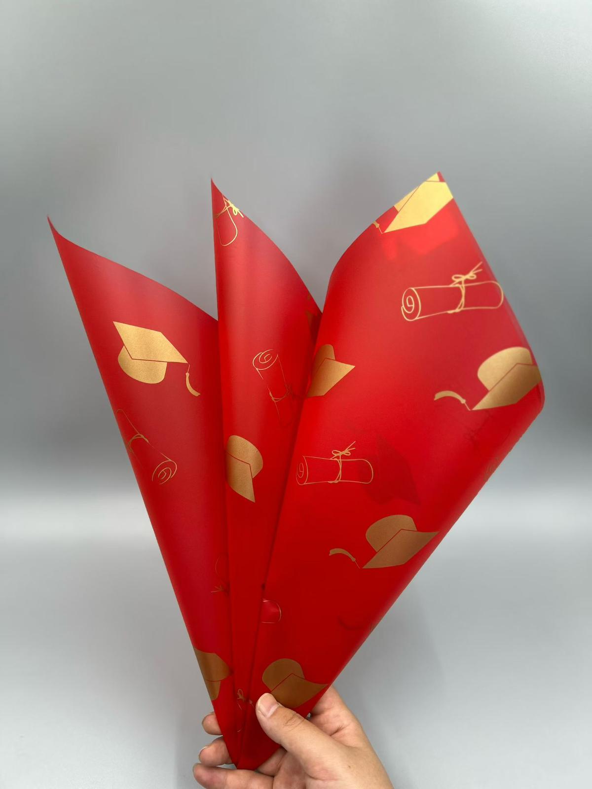 Graduation Bouquet Wrapping Paper