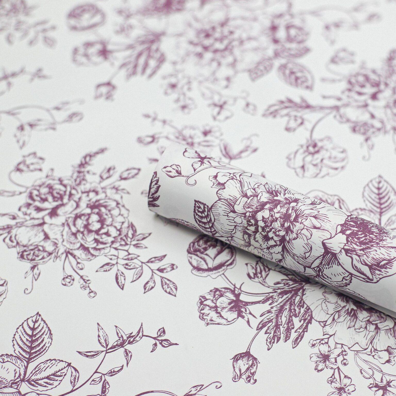afternoon tea flower wrapping paper