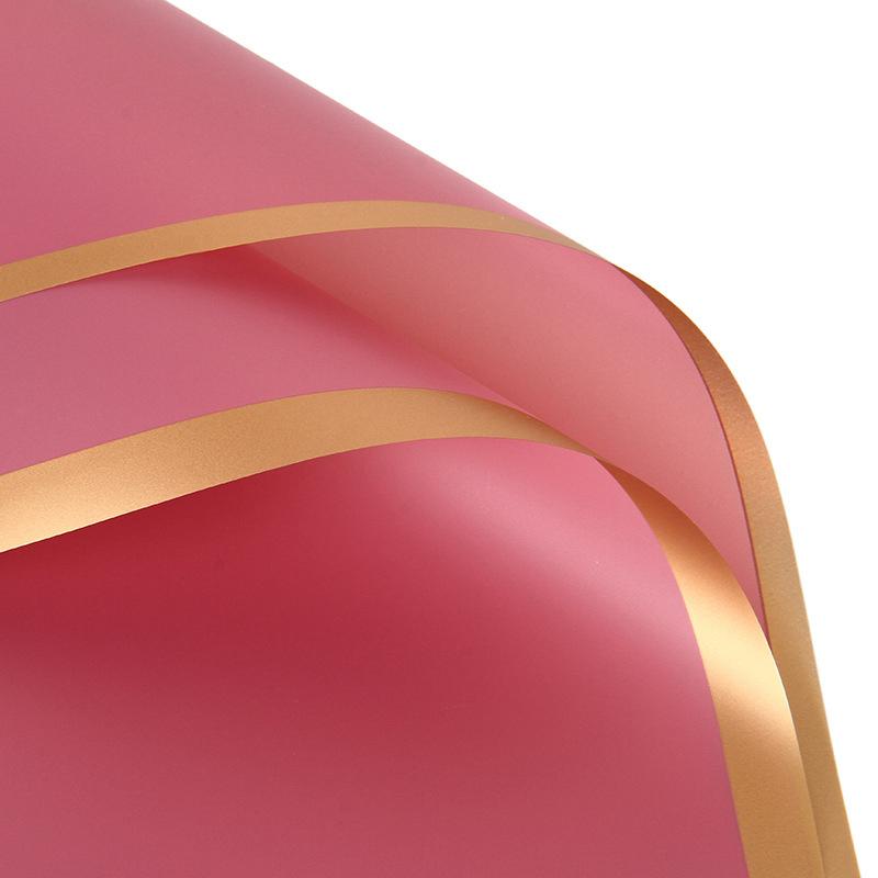 Golden Edge Jelly Flower Wrapping Paper