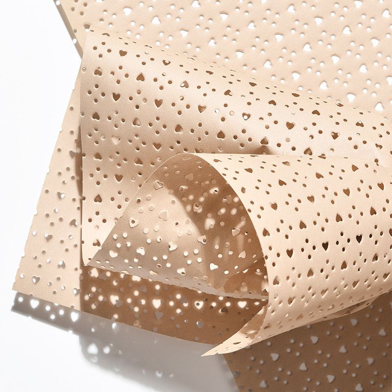 hollow heart mesh wrappinng paper