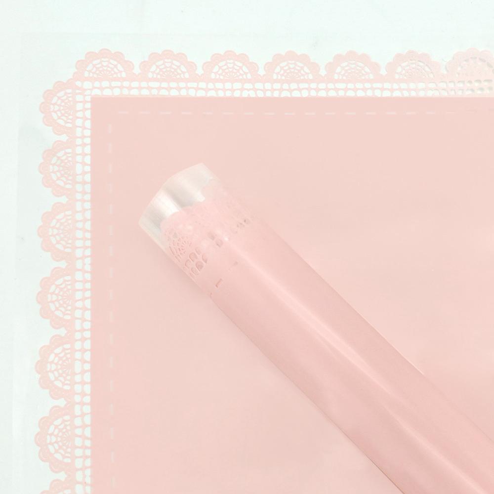 lace edged cellophane flower wrapping paper