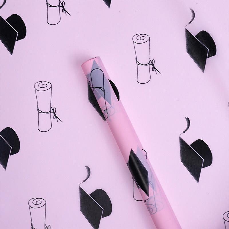 Graduation Bouquet Wrapping Paper