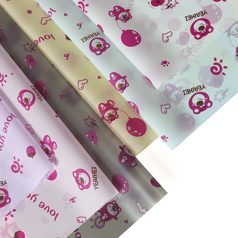 losto bear gift wrap sheets