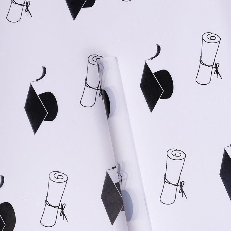 Graduation Bouquet Wrapping Paper