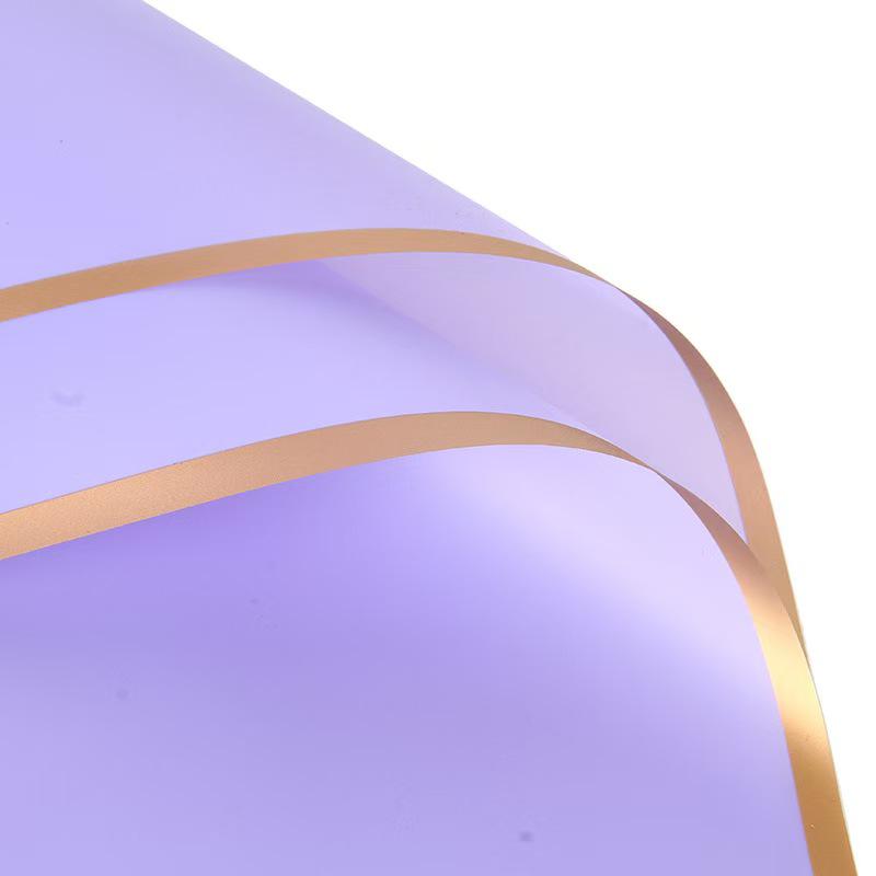 Golden Edge Jelly Flower Wrapping Paper