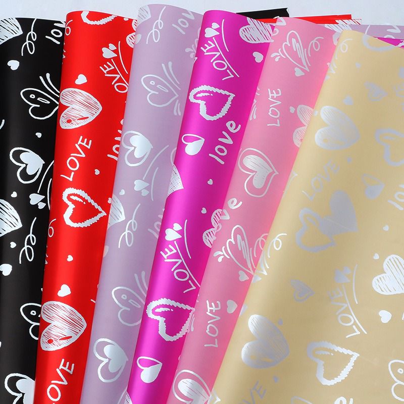 falling in love flower wrapping paper