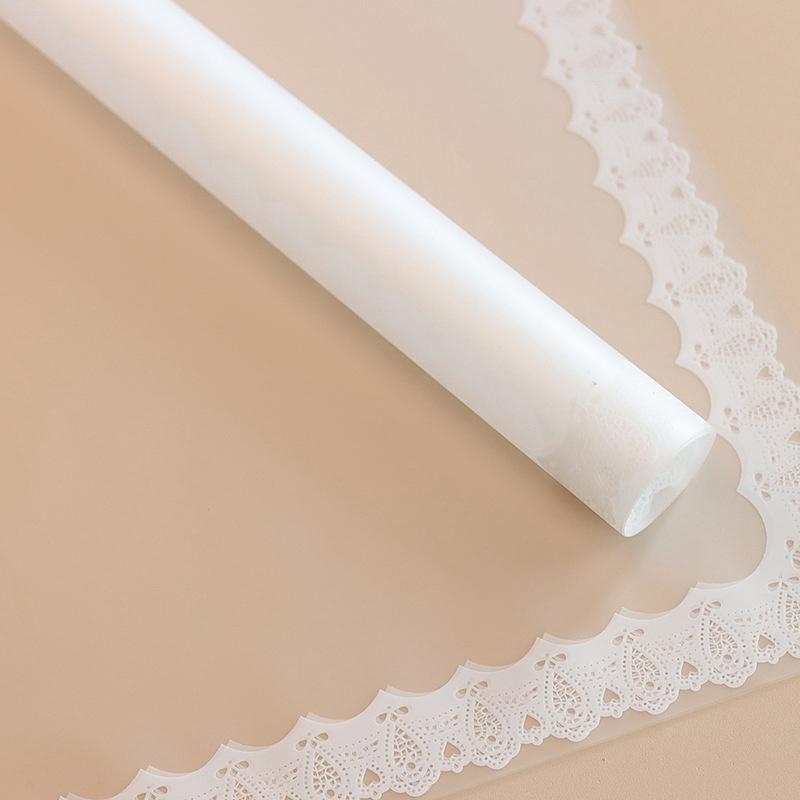 lace border floral wrapping paper
