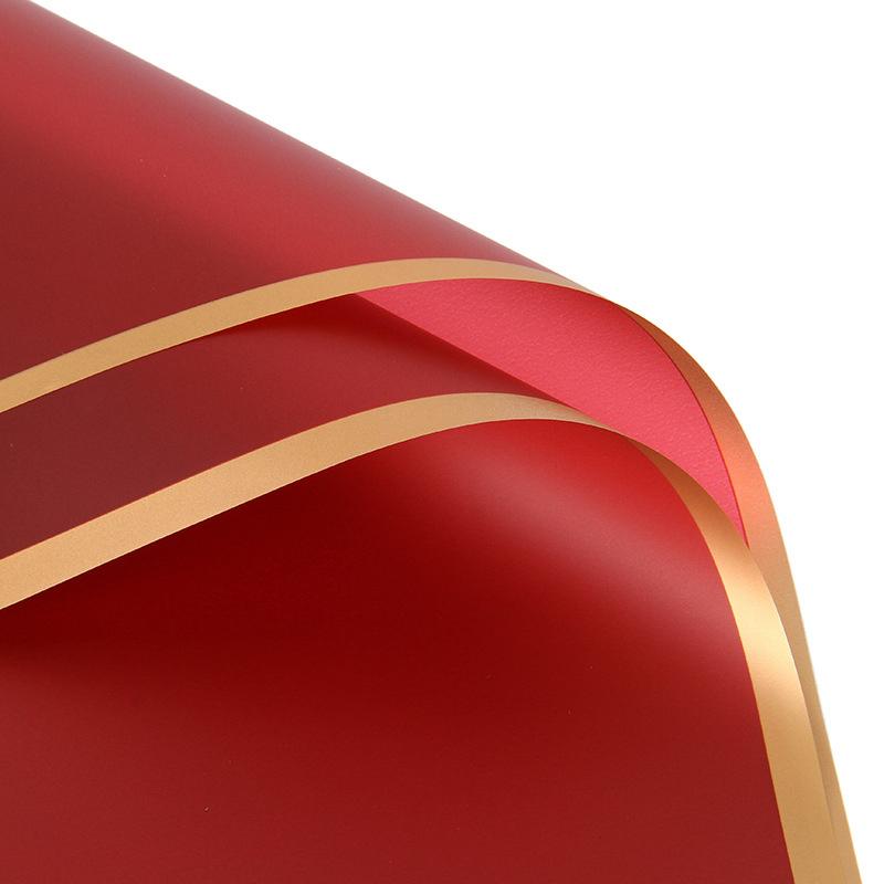 Golden Edge Jelly Flower Wrapping Paper