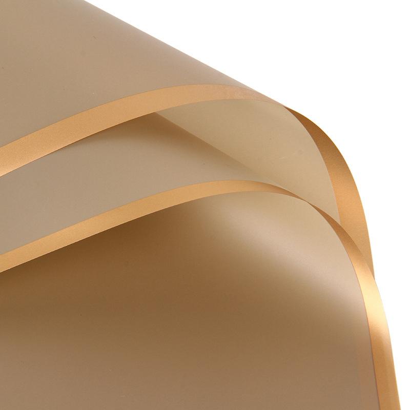 Golden Edge Jelly Flower Wrapping Paper