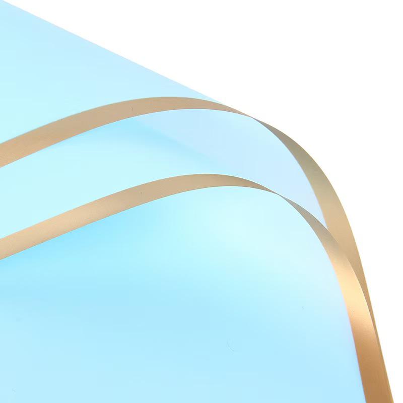 Golden Edge Jelly Flower Wrapping Paper
