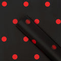 caramel dots floral wrapping paper