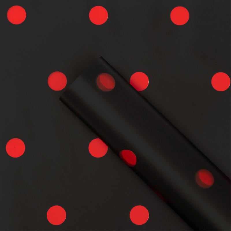 caramel dots floral wrapping paper