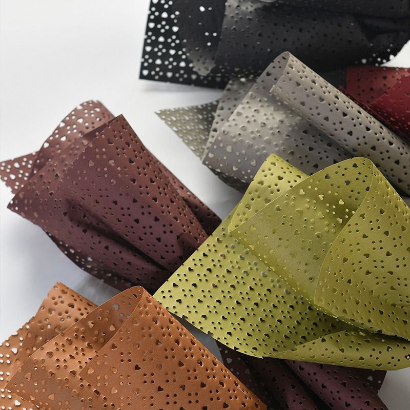 hollow heart mesh wrappinng paper