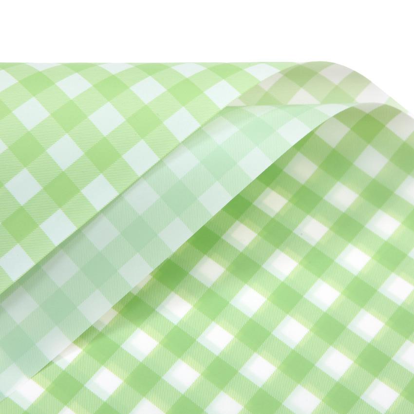 Bouquet Paper Youthful Plaid Design | Modern Gift Flower Wrap