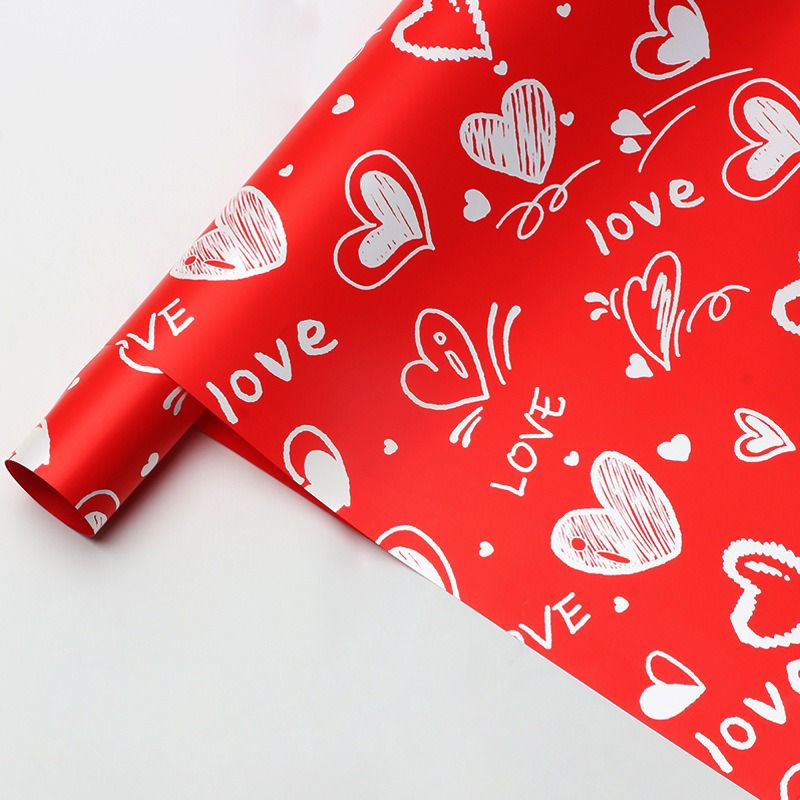 falling in love flower wrapping paper
