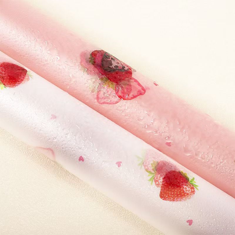 strawberry girl wrapping paper