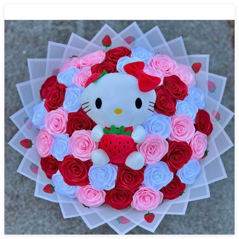 strawberry flower wrapping paper