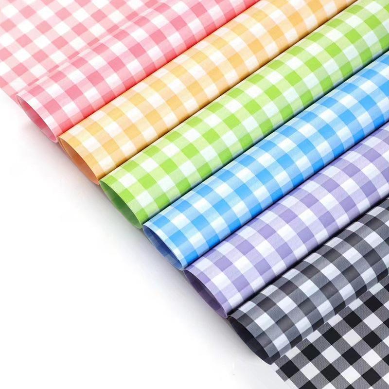 Bouquet Paper Youthful Plaid Design | Modern Gift Flower Wrap