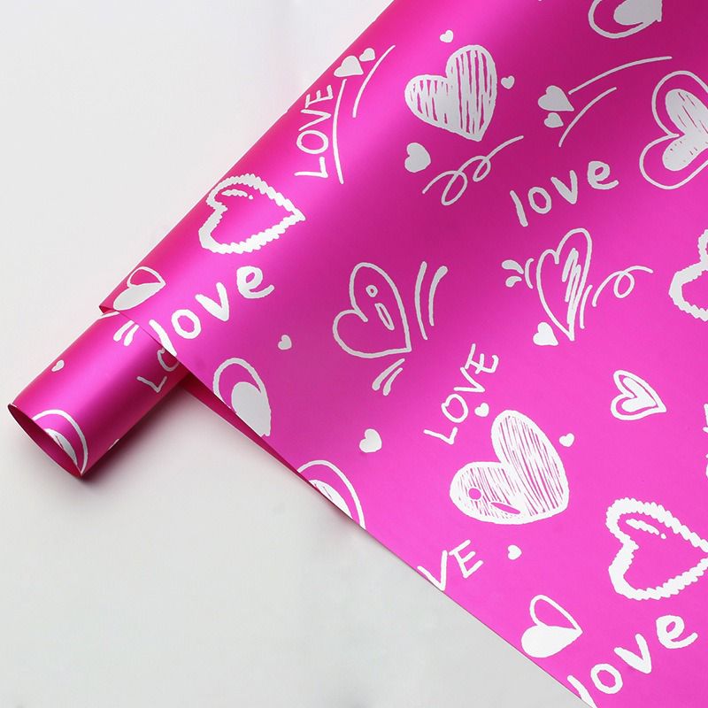 falling in love flower wrapping paper