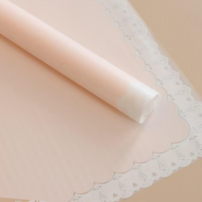 lace border floral wrapping paper