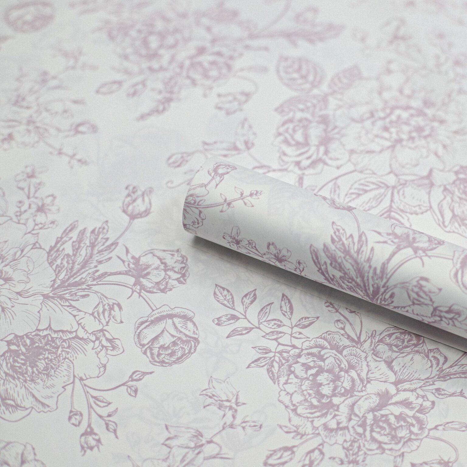 afternoon tea flower wrapping paper