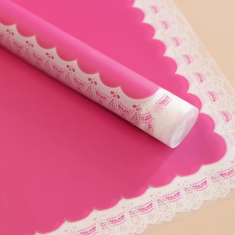 lace border floral wrapping paper