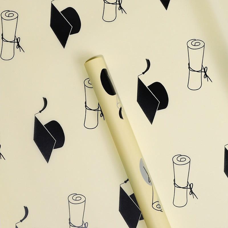 Graduation Bouquet Wrapping Paper