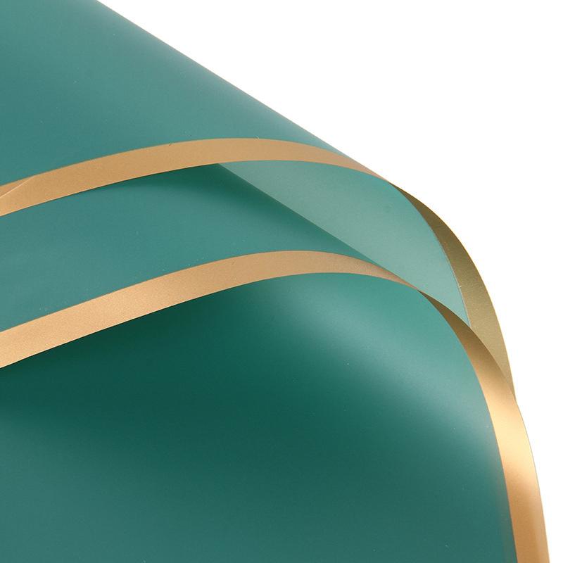 Golden Edge Jelly Flower Wrapping Paper