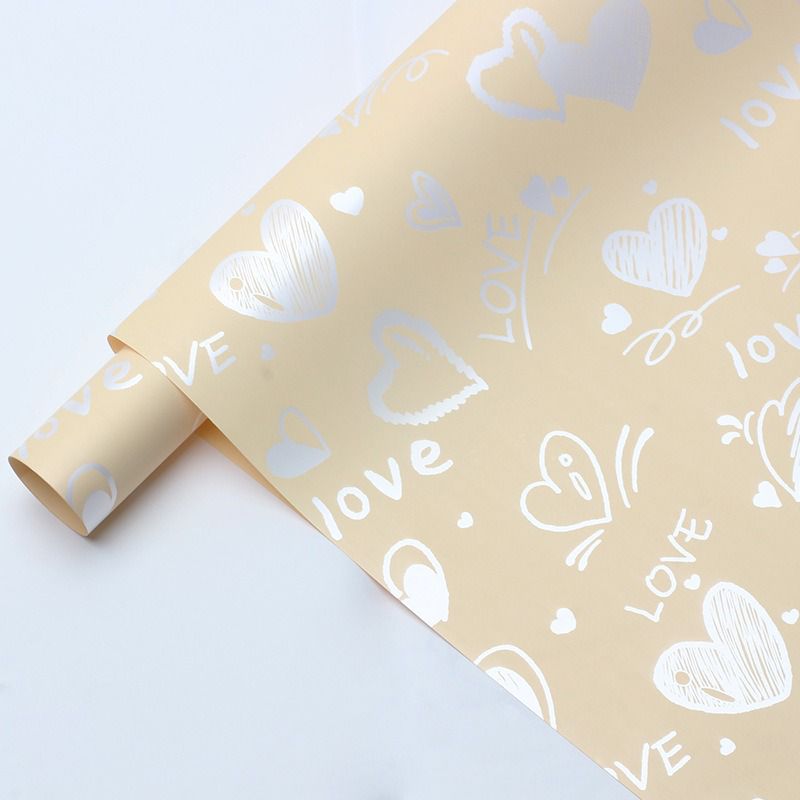 falling in love flower wrapping paper