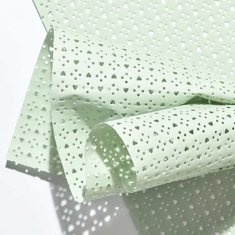 hollow heart mesh wrappinng paper