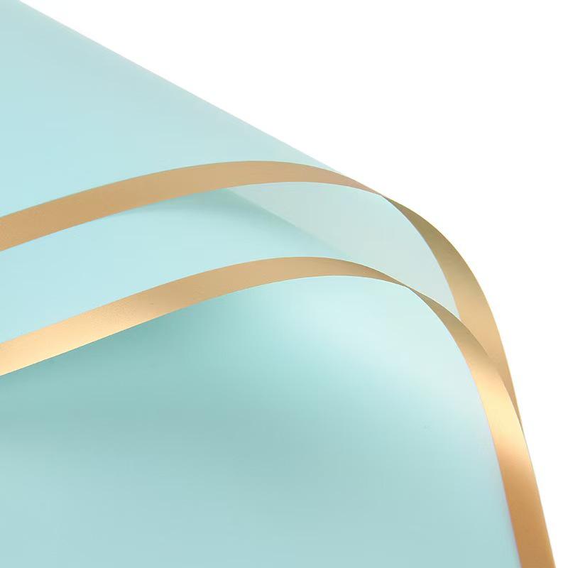 Golden Edge Jelly Flower Wrapping Paper