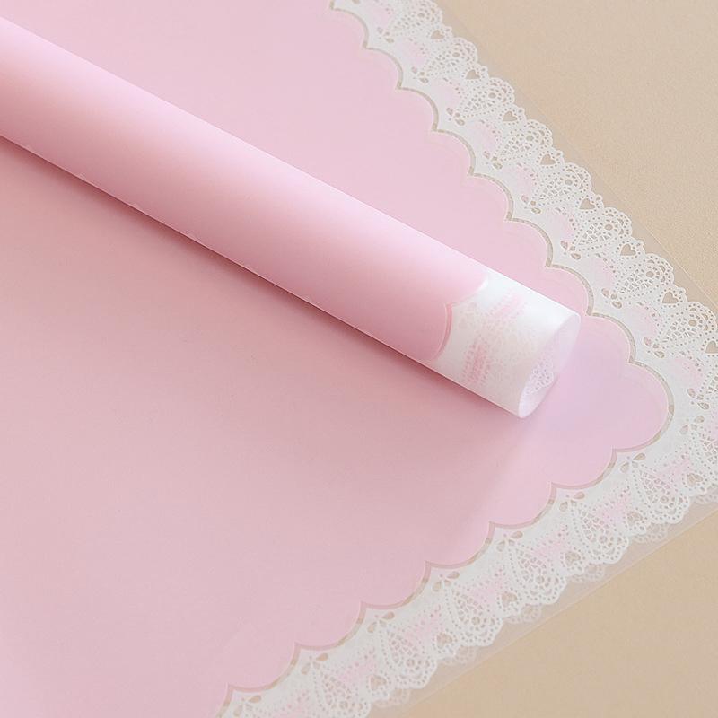 lace border floral wrapping paper