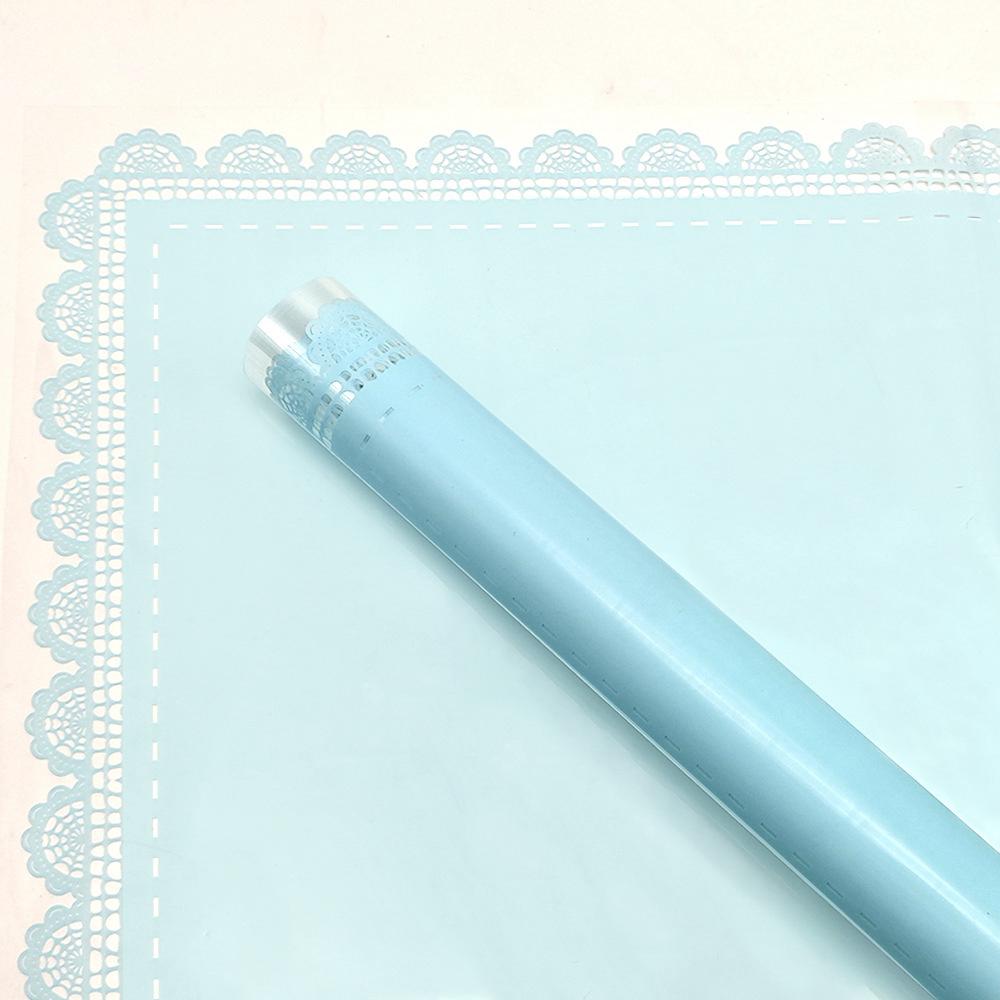 lace edged cellophane flower wrapping paper