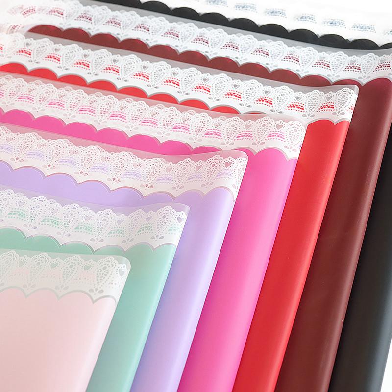 lace border floral wrapping paper
