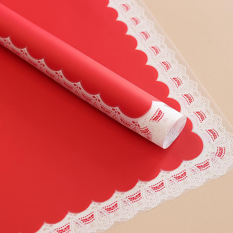 lace border floral wrapping paper