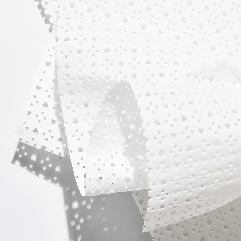 hollow heart mesh wrappinng paper