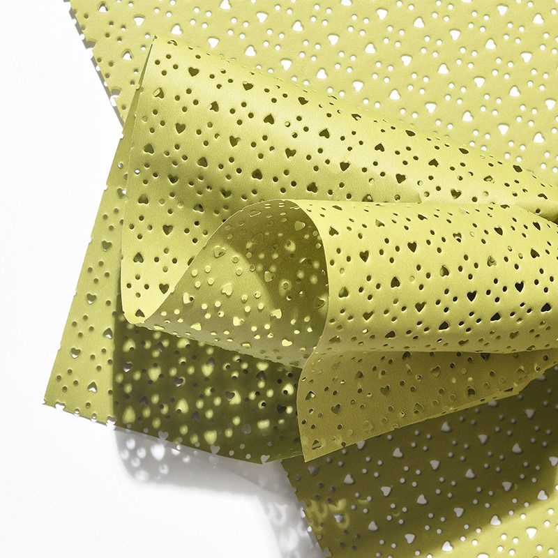 hollow heart mesh wrappinng paper