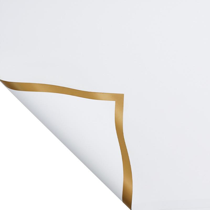 gold trimmed floral wrapping paper