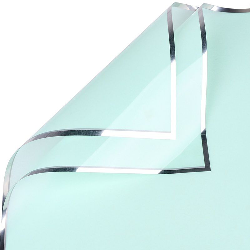 silver line flower wrapping paper