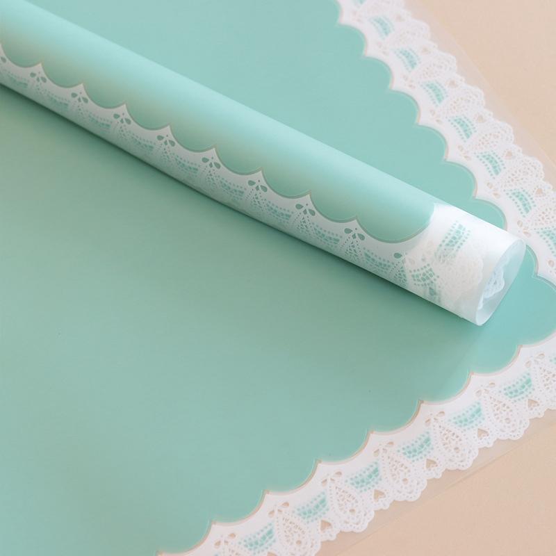 lace border floral wrapping paper