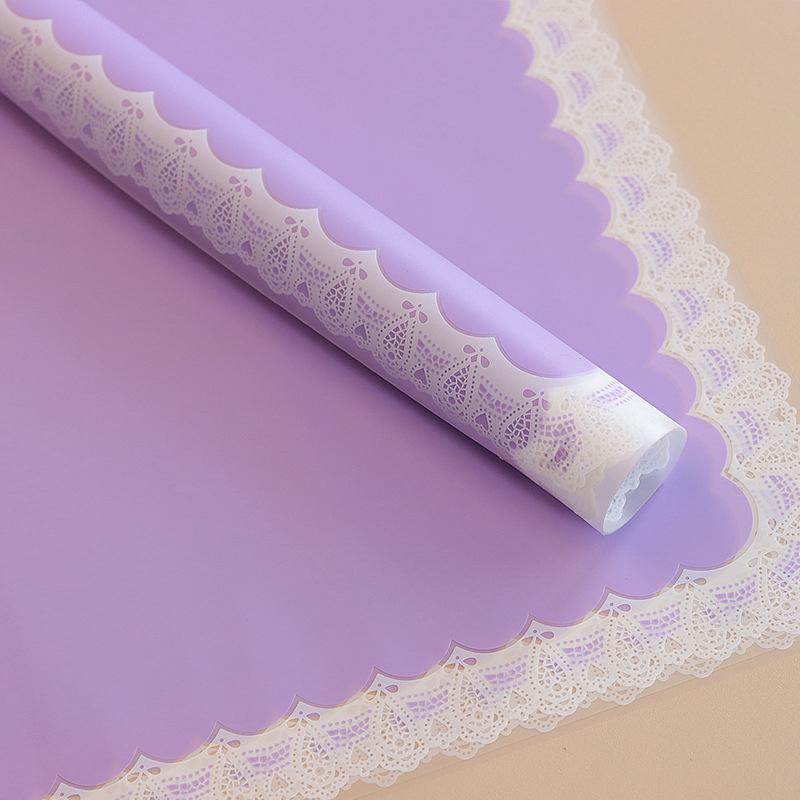 lace border floral wrapping paper