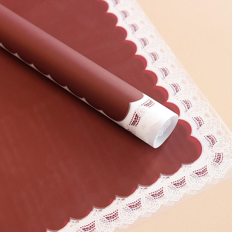 lace border floral wrapping paper