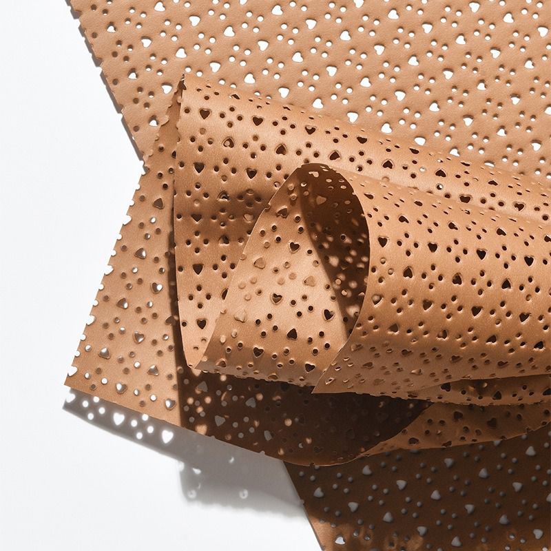 hollow heart mesh wrappinng paper