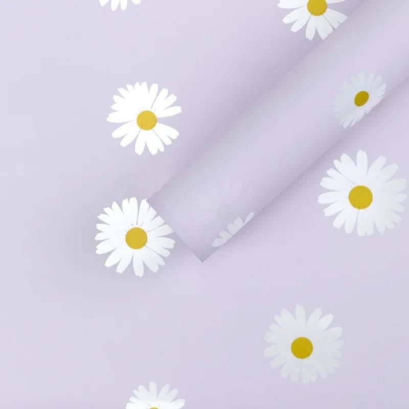 minimalist sunflower wrapping paper